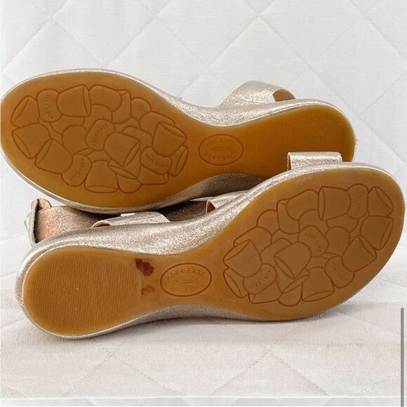 Kork-Ease metallic Silver / Pewter Strappy Sandals like new size 8 - Picture 10 of 10